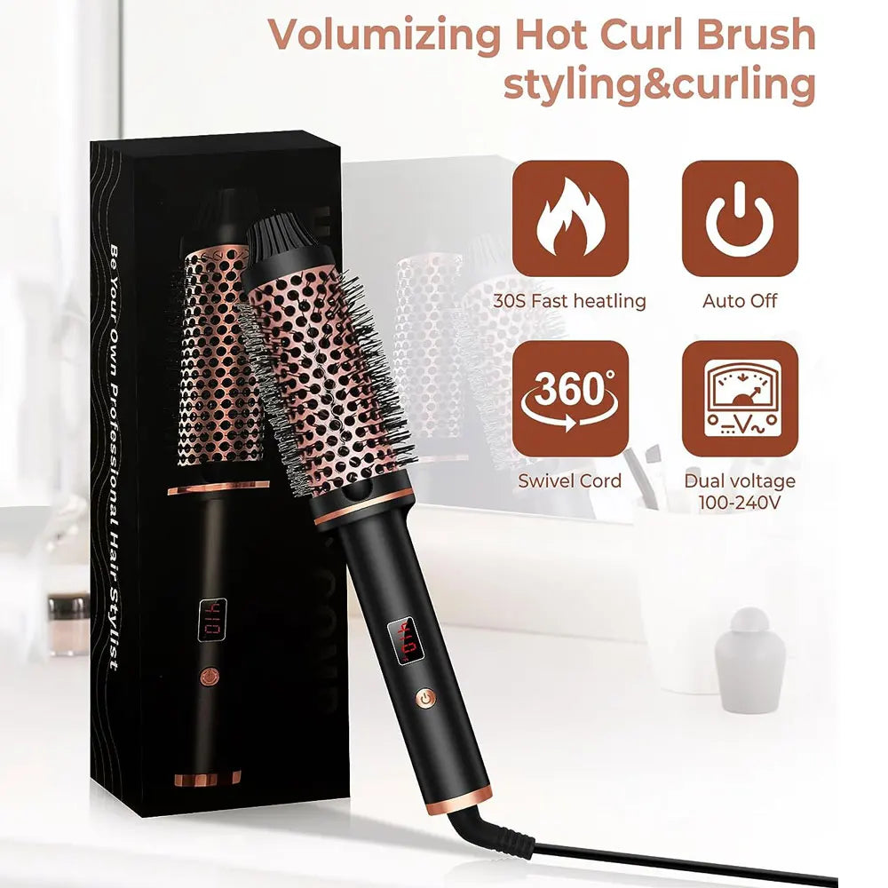 UKLISS Glow Shine & Curl Ceramic Brush