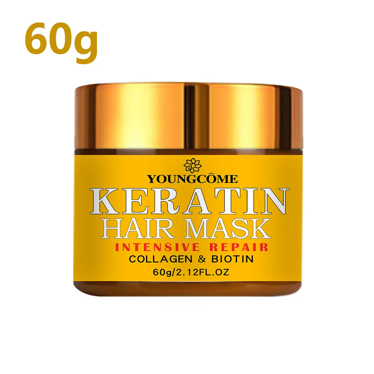 YOUNGCOME Keratin Hair Repair Mask – Smooth. Shine. Transform.
