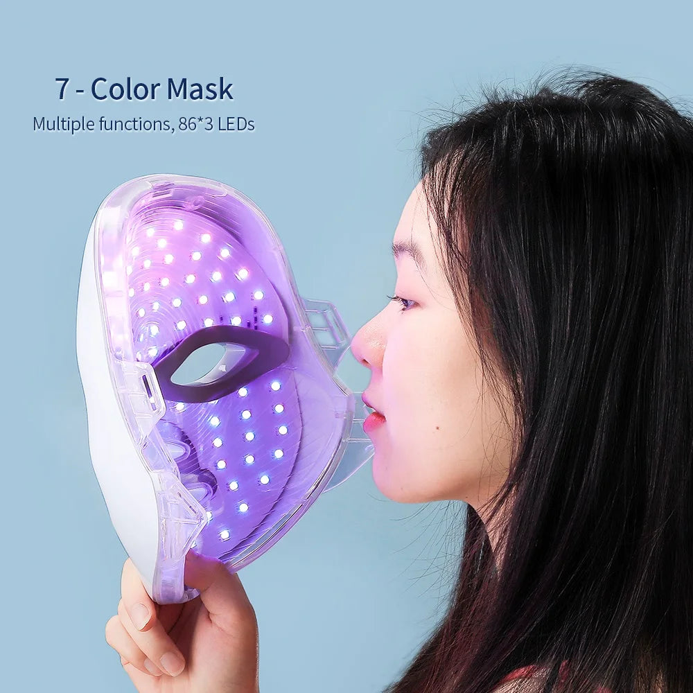 7-Color LED Facial & Neck Mask – Your At-Home Skin Rejuvenation Clinic