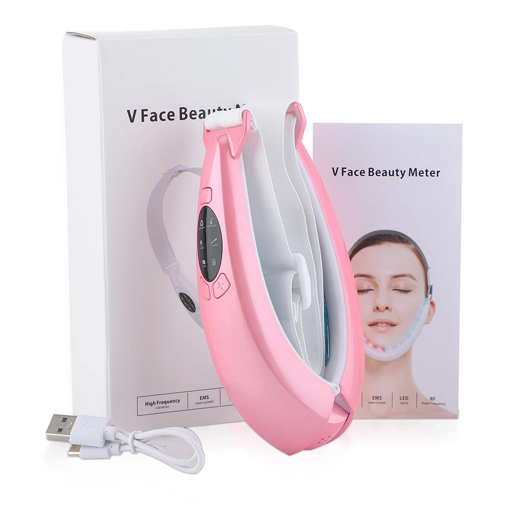 EMS Face Lifting Device – LED Photon Therapy & Vibration Technology
