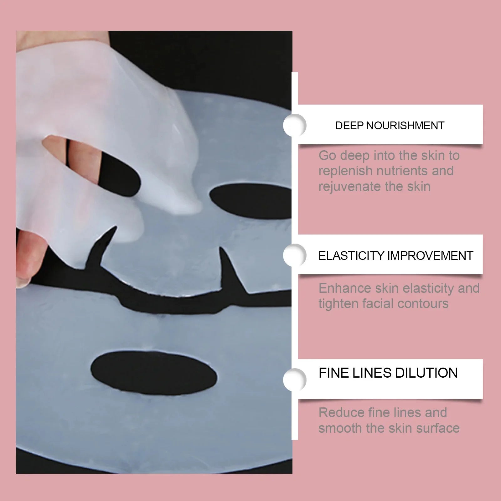 Bio Collagen Face Mask Shrink Pores Deep Hydrating Overnight Mask Moisturizing Refreshing Brightening Face Skin Care