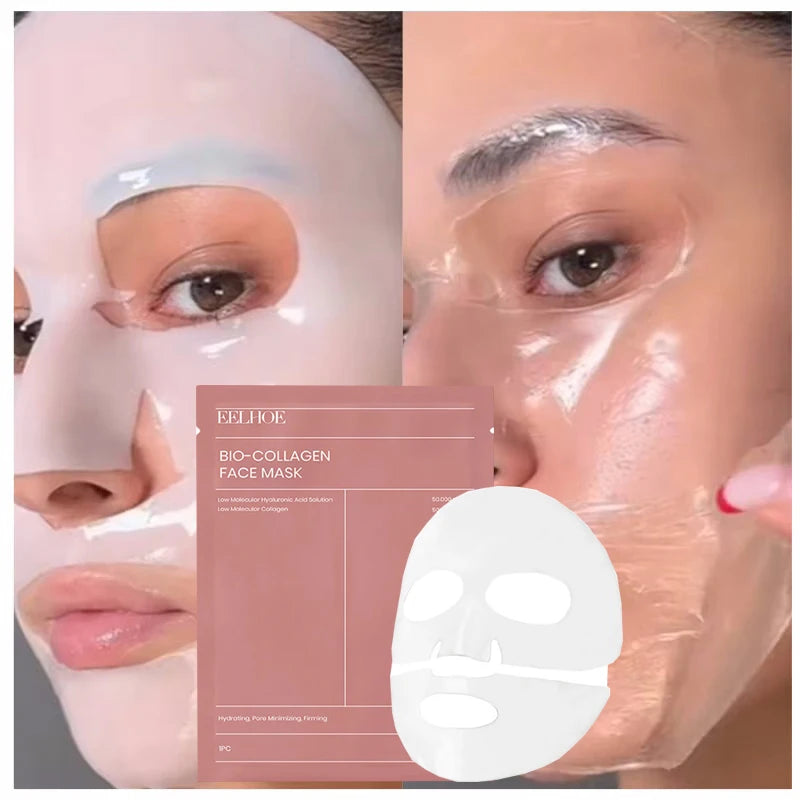 Bio Collagen Face Mask Shrink Pores Deep Hydrating Overnight Mask Moisturizing Refreshing Brightening Face Skin Care