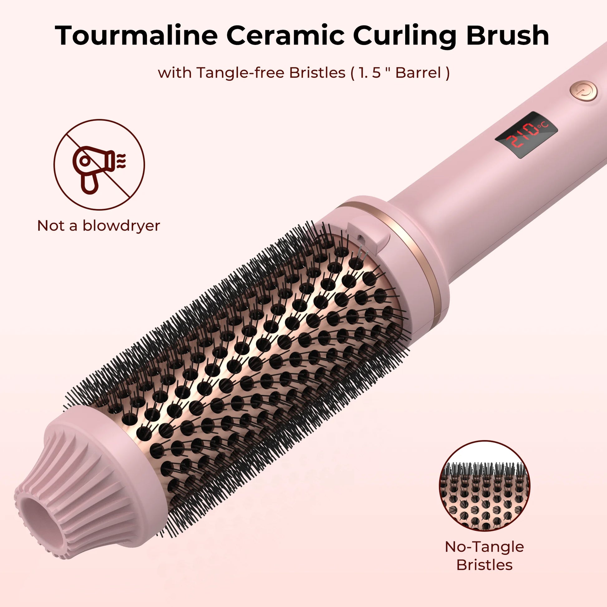 UKLISS Glow Shine & Curl Ceramic Brush