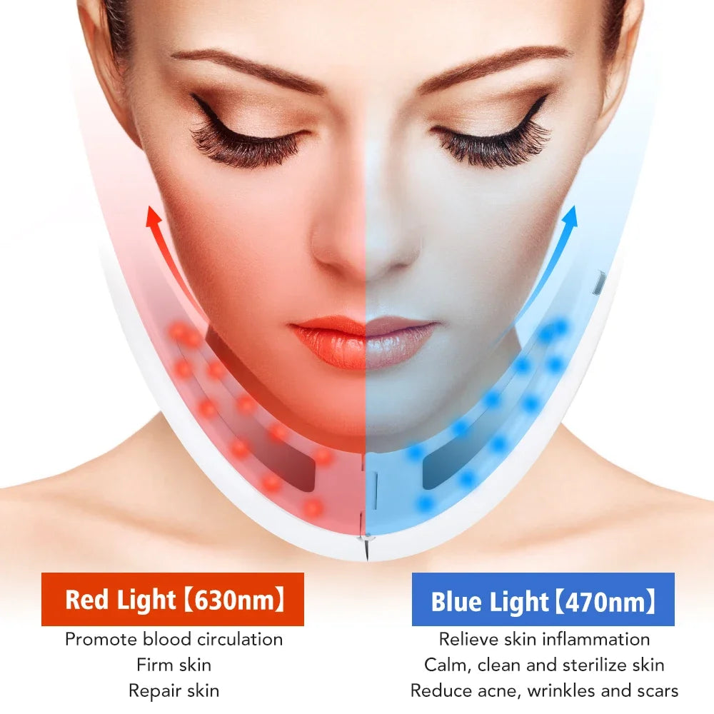 EMS Face Lifting Device – LED Photon Therapy & Vibration Technology