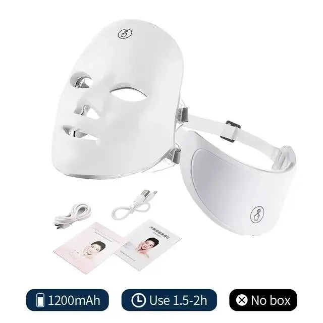 7-Color LED Facial & Neck Mask – Your At-Home Skin Rejuvenation Clinic